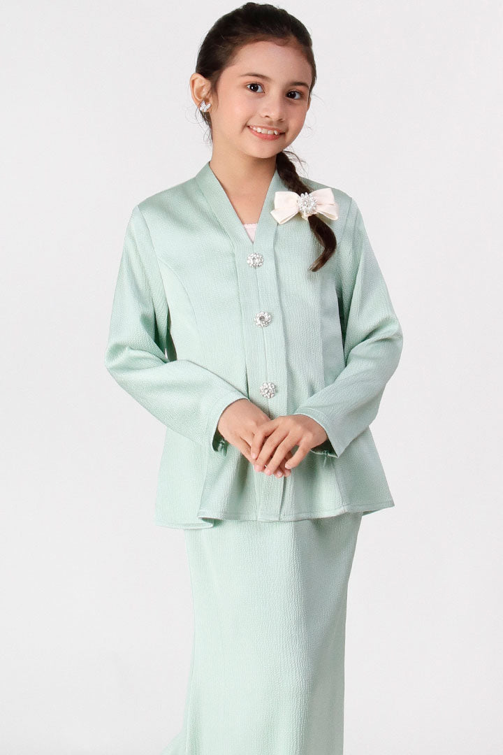 Puspita Kids Kebaya Dusty Green