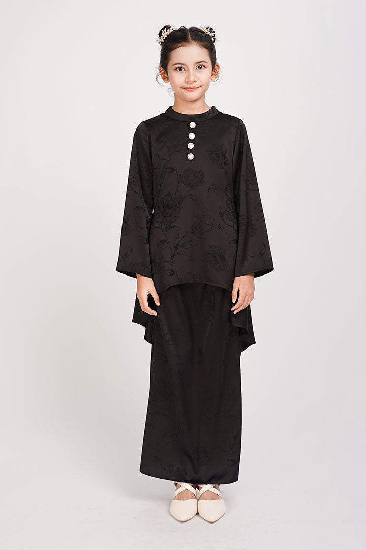 Mawar Kids Kurung Black