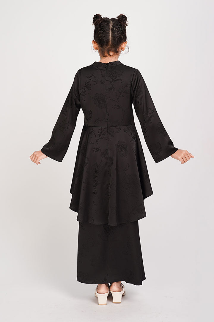 Mawar Kids Kurung Black