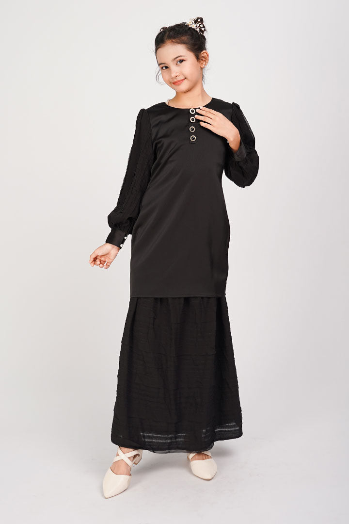 Teratai Kids Kurung Black