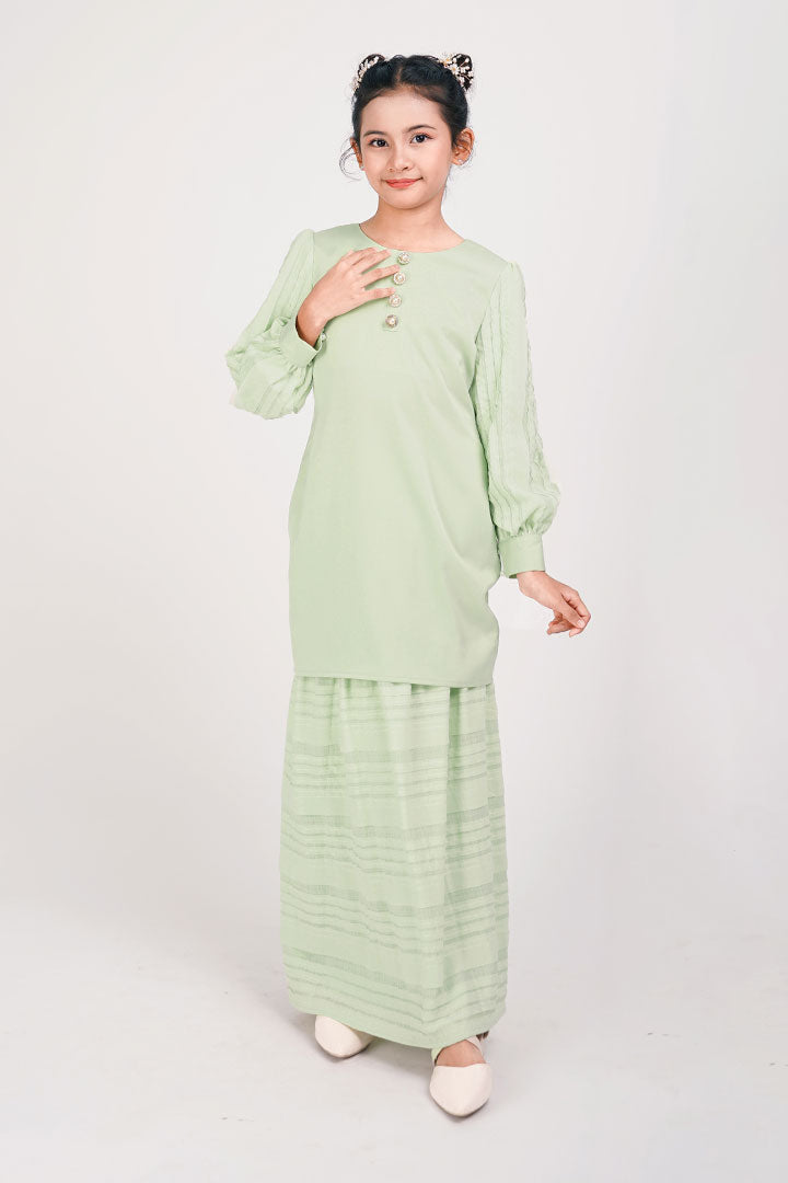 Teratai Kids Kurung Green