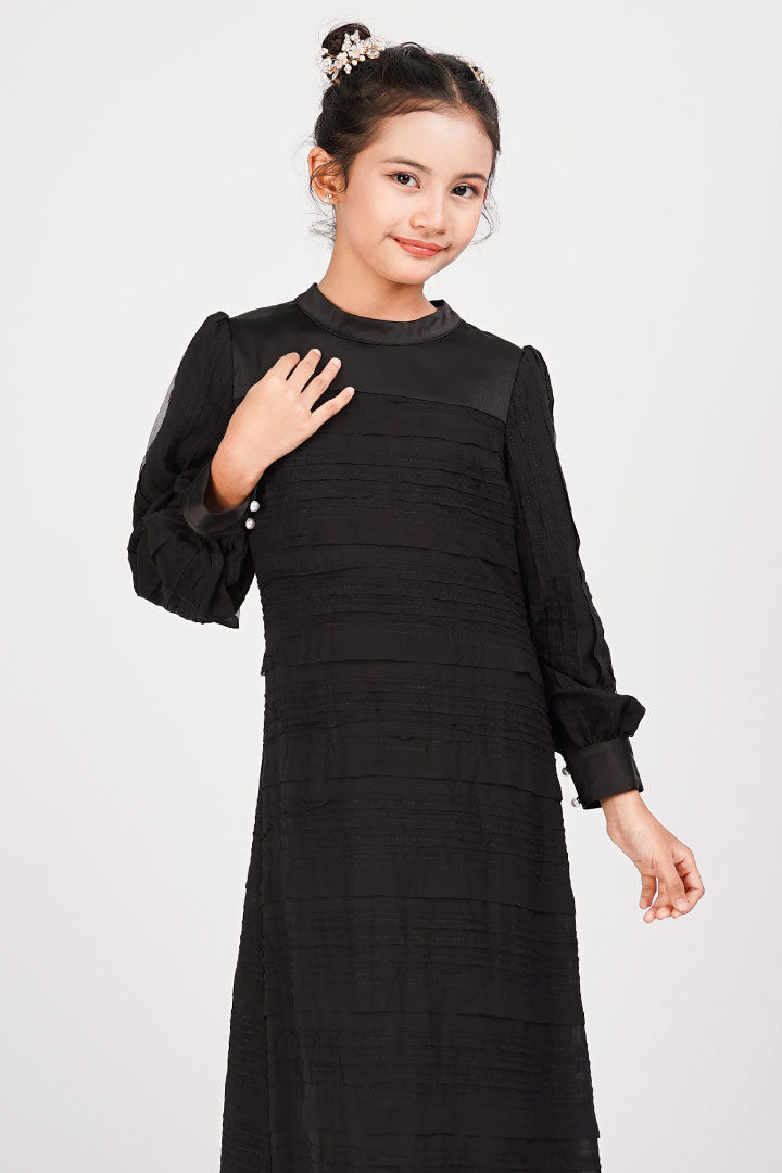 Teratai Kids Dress Black