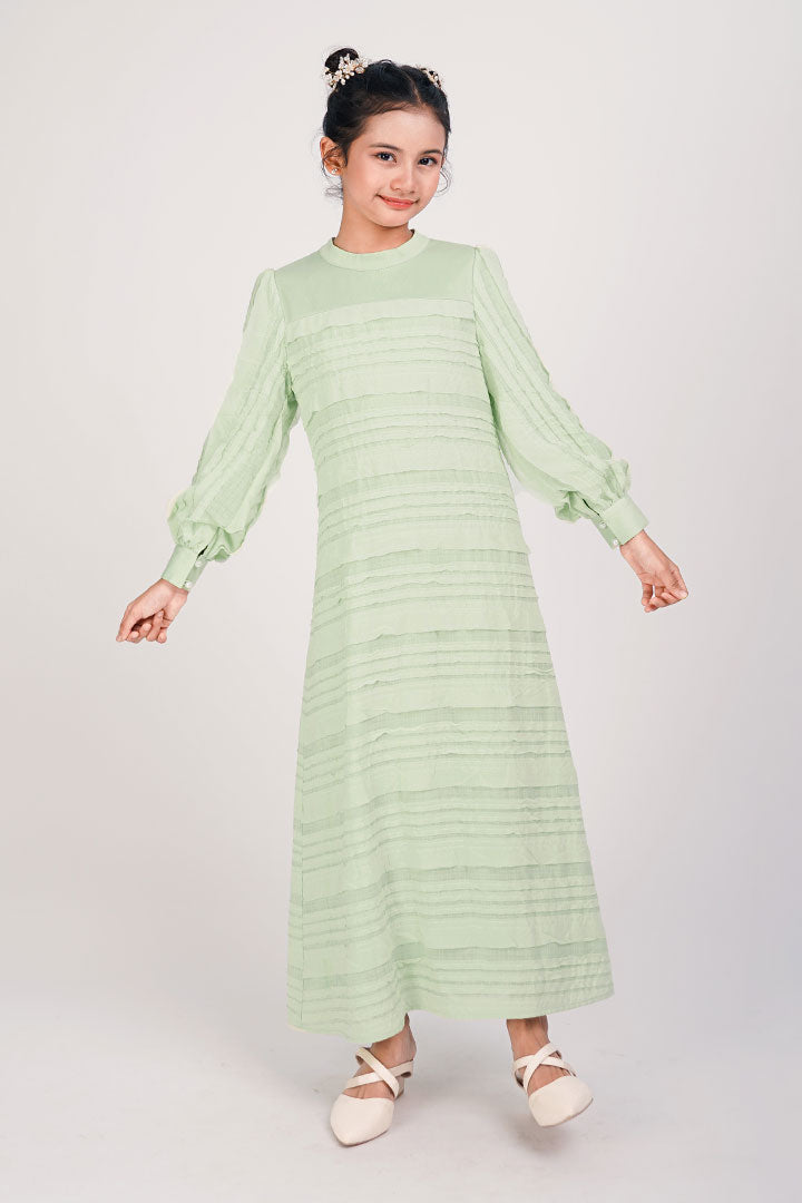 Teratai Kids Dress Green