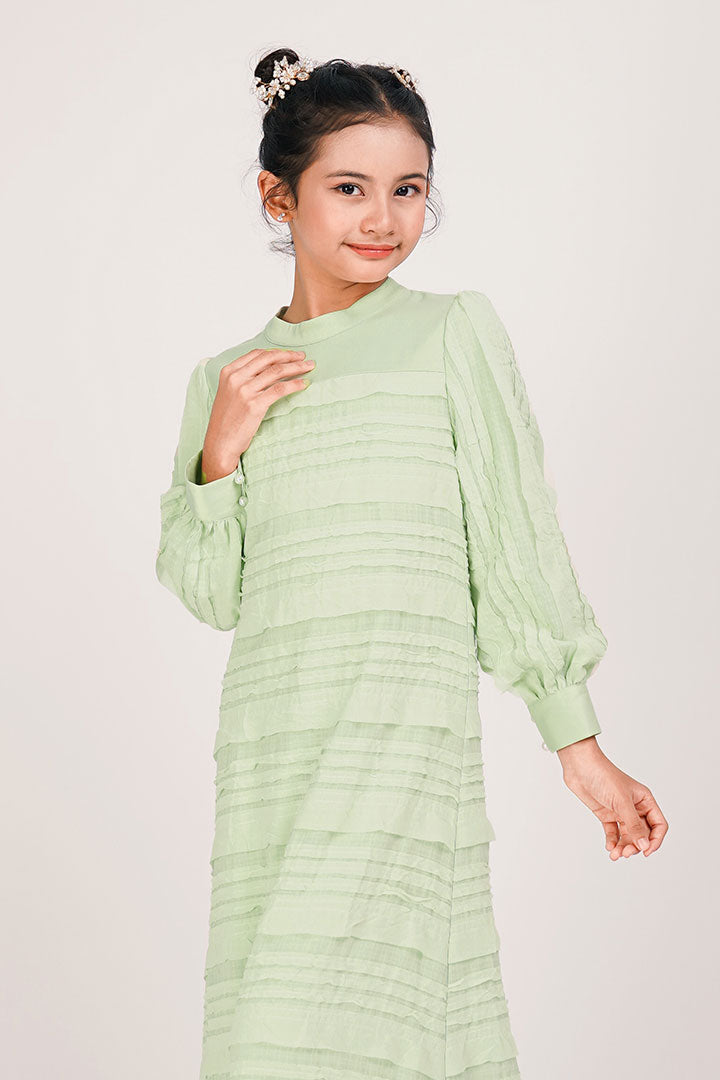 Teratai Kids Dress Green