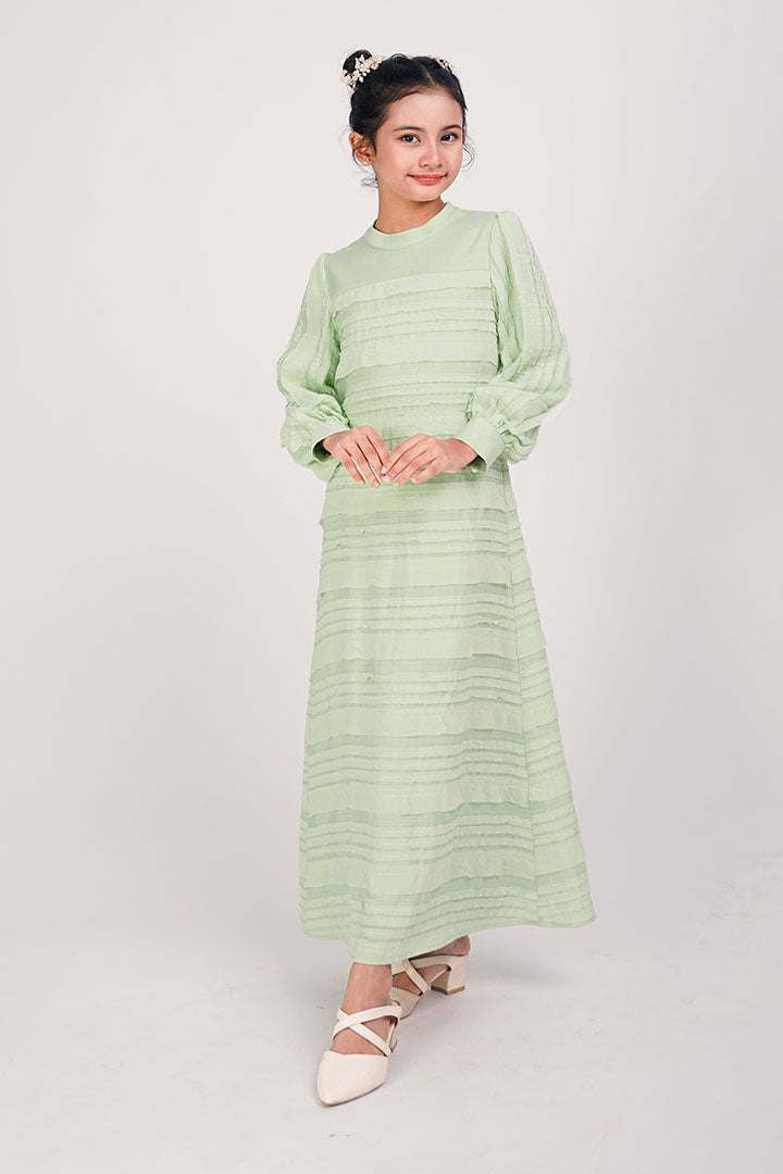 Teratai Kids Dress Green