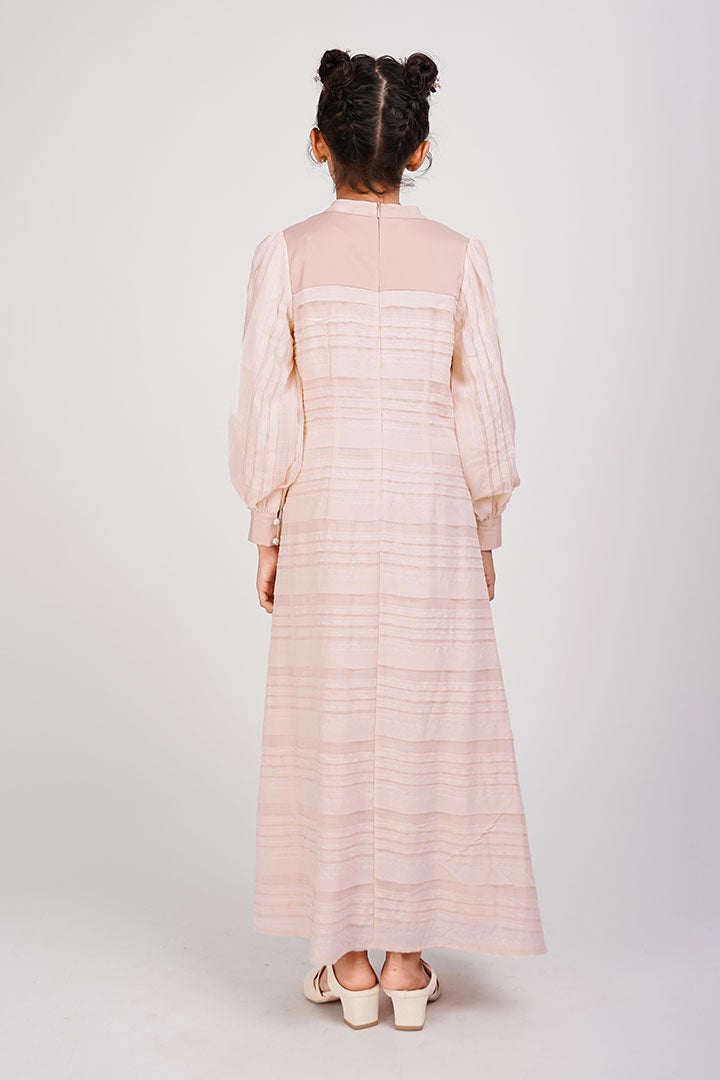Teratai Kids Dress Peach