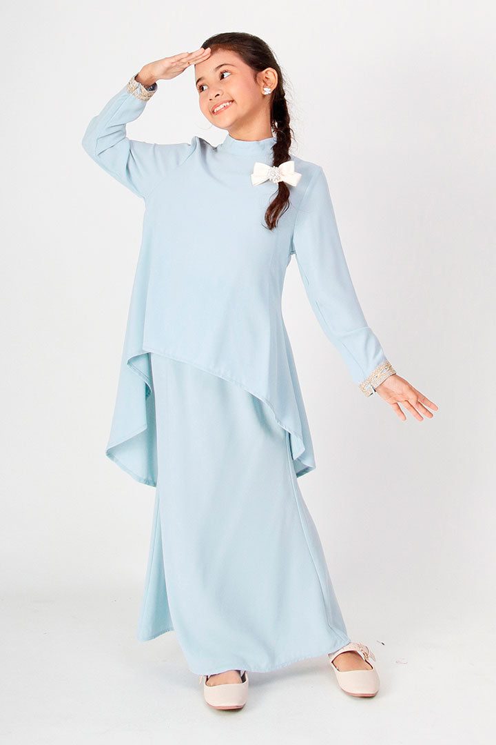 Deepika Kids Kurung Baby Blue