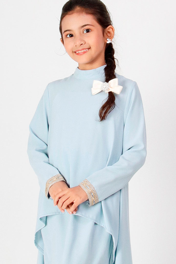 Deepika Kids Kurung Baby Blue