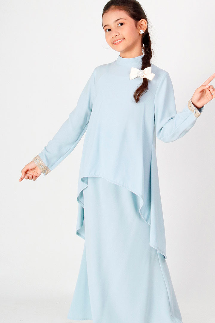 Deepika Kids Kurung Baby Blue