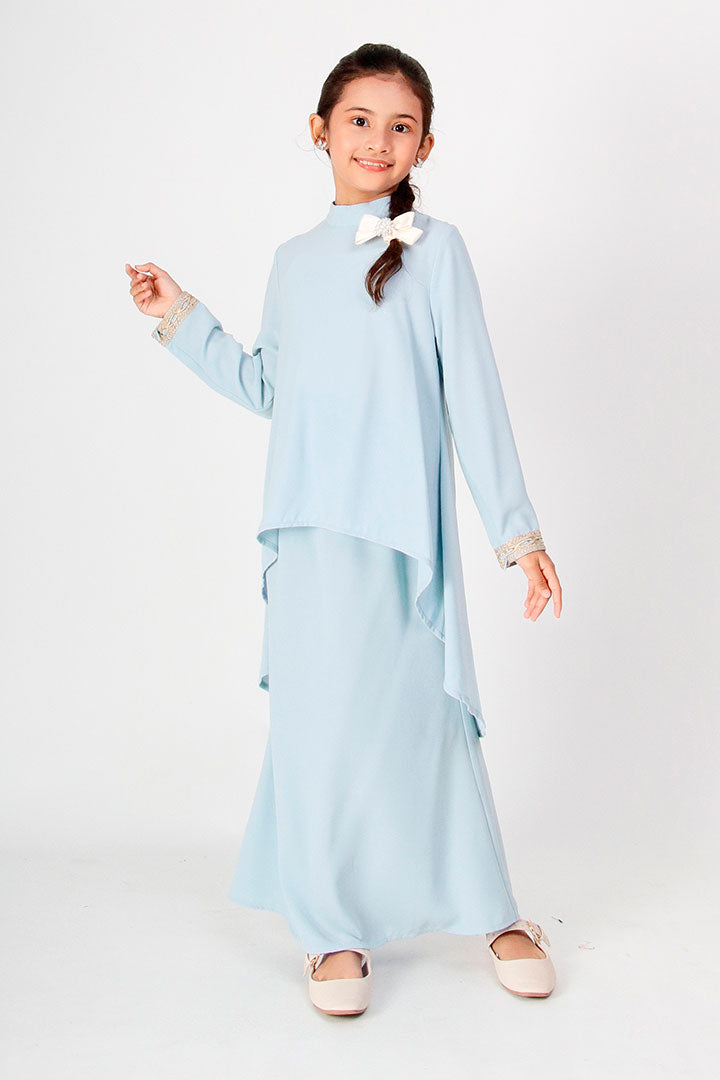 Deepika Kids Kurung Baby Blue
