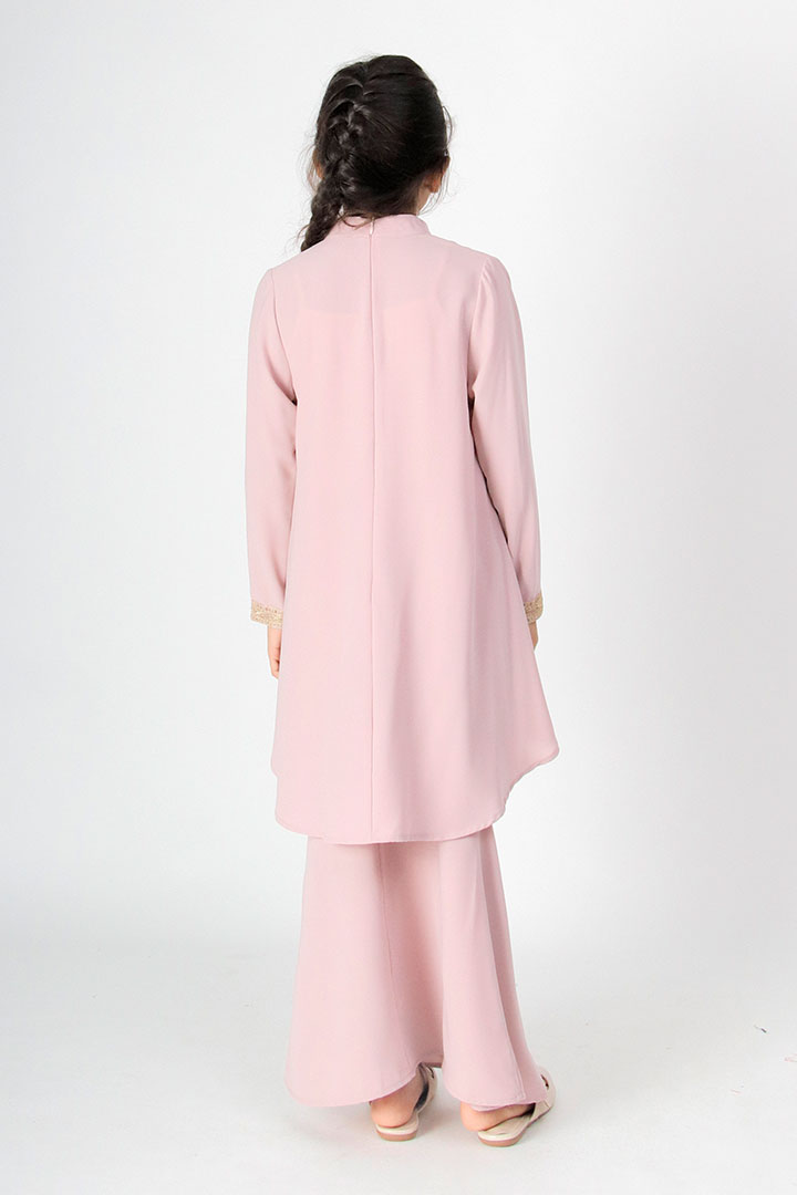Deepika Kids Kurung Dusty Pink