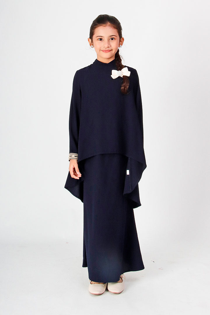 Deepika Kids Kurung Navy