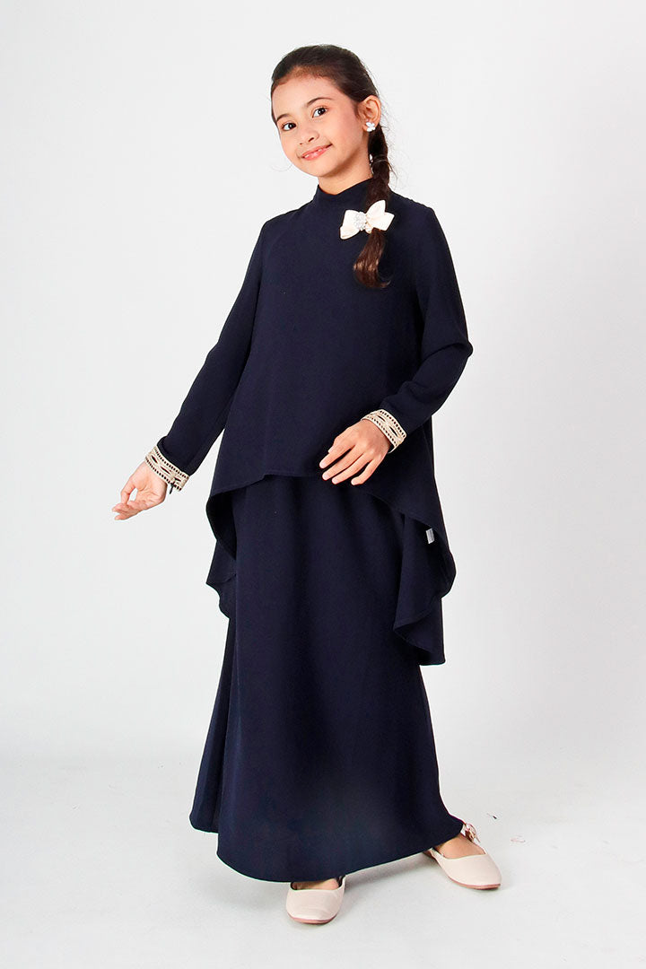 Deepika Kids Kurung Navy