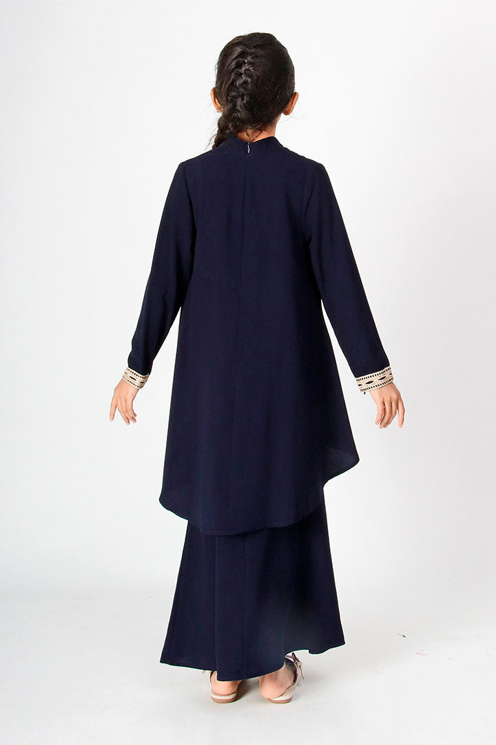 Deepika Kids Kurung Navy