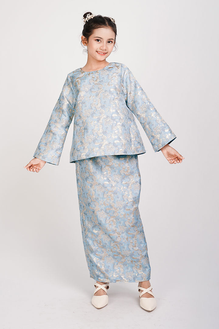 Anggrek Kids Kurung Blue
