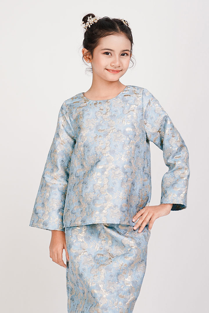 Anggrek Kids Kurung Blue
