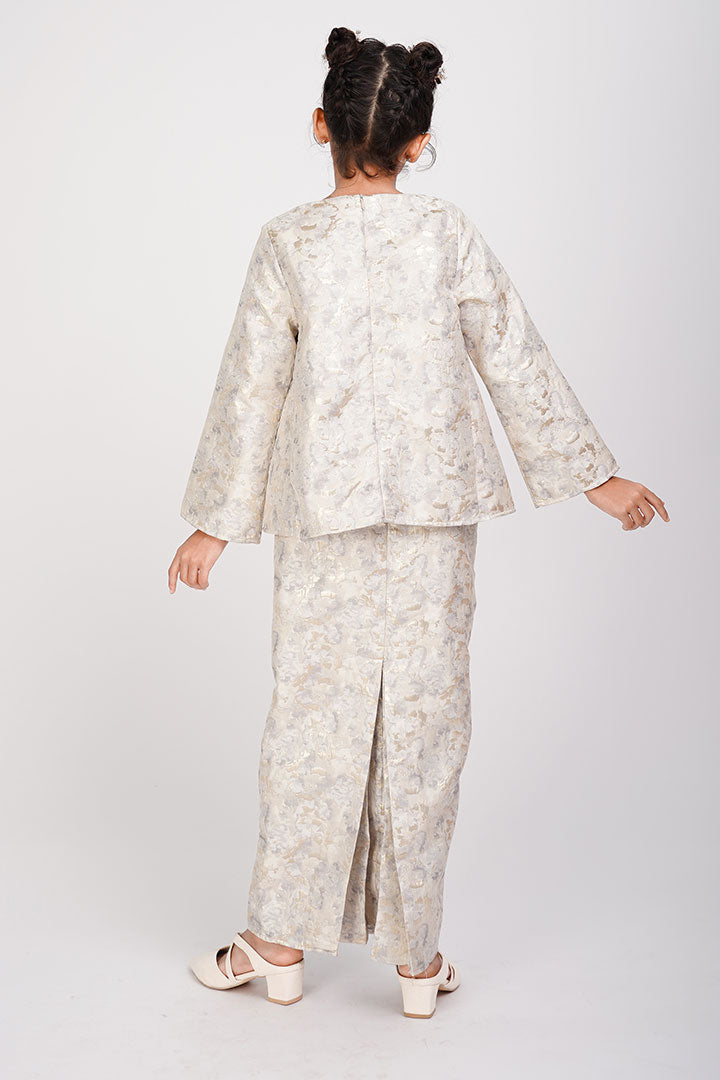 Anggrek Kids Kurung Grey