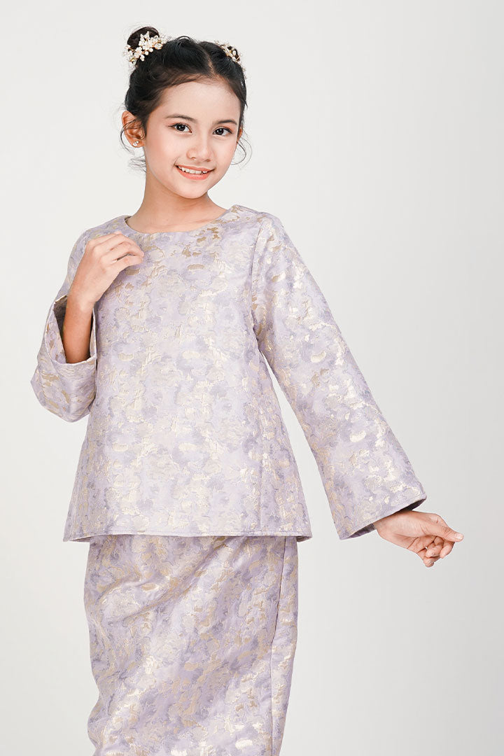Anggrek Kids Kurung Lilac