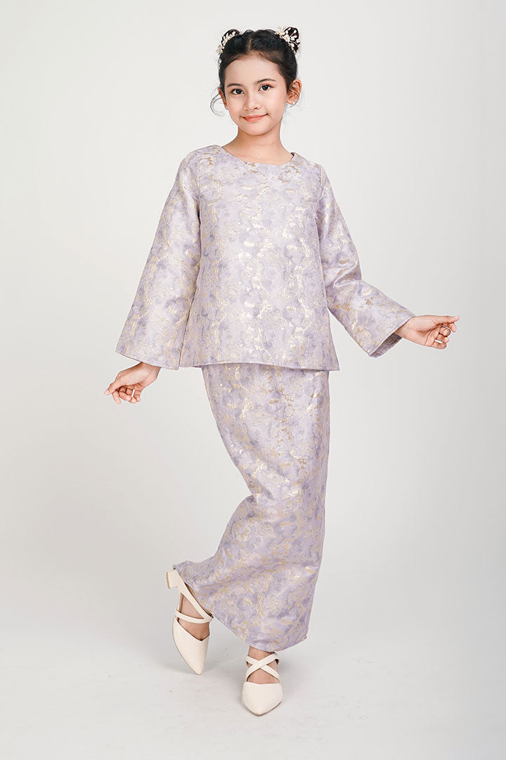 Anggrek Kids Kurung Lilac