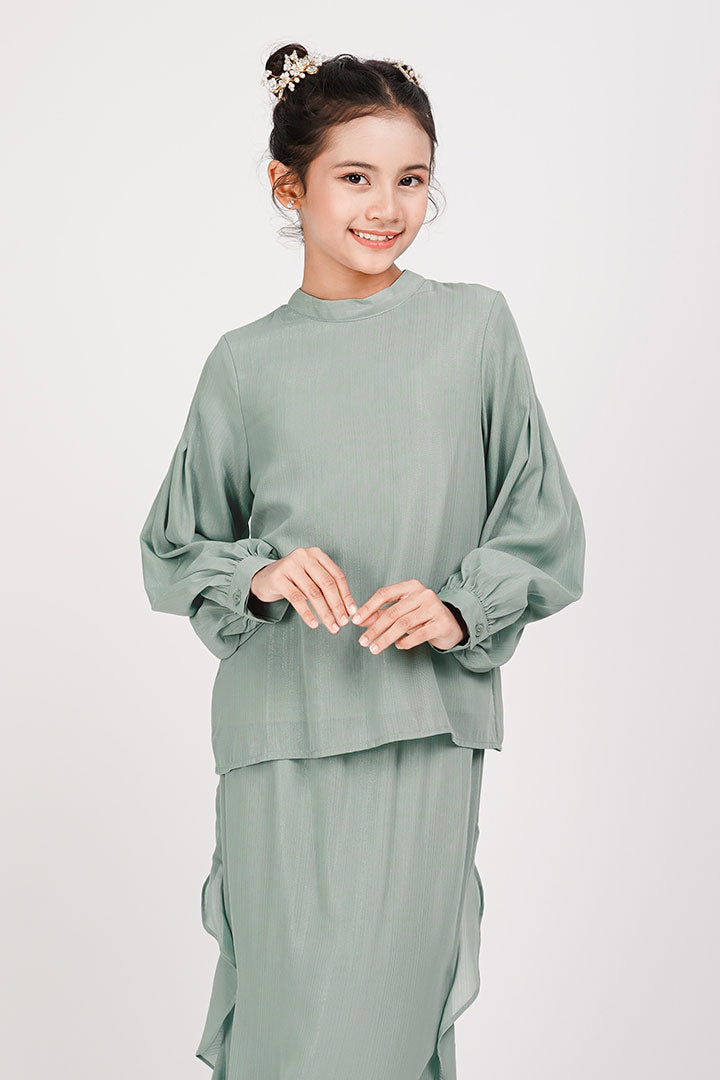 Pelita Kids Kurung Dusty Green