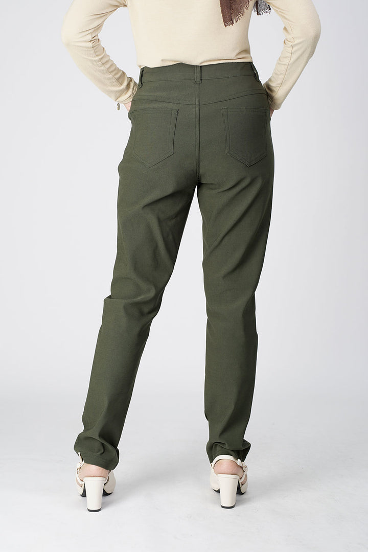 Rana Skinny Pants Dark Green