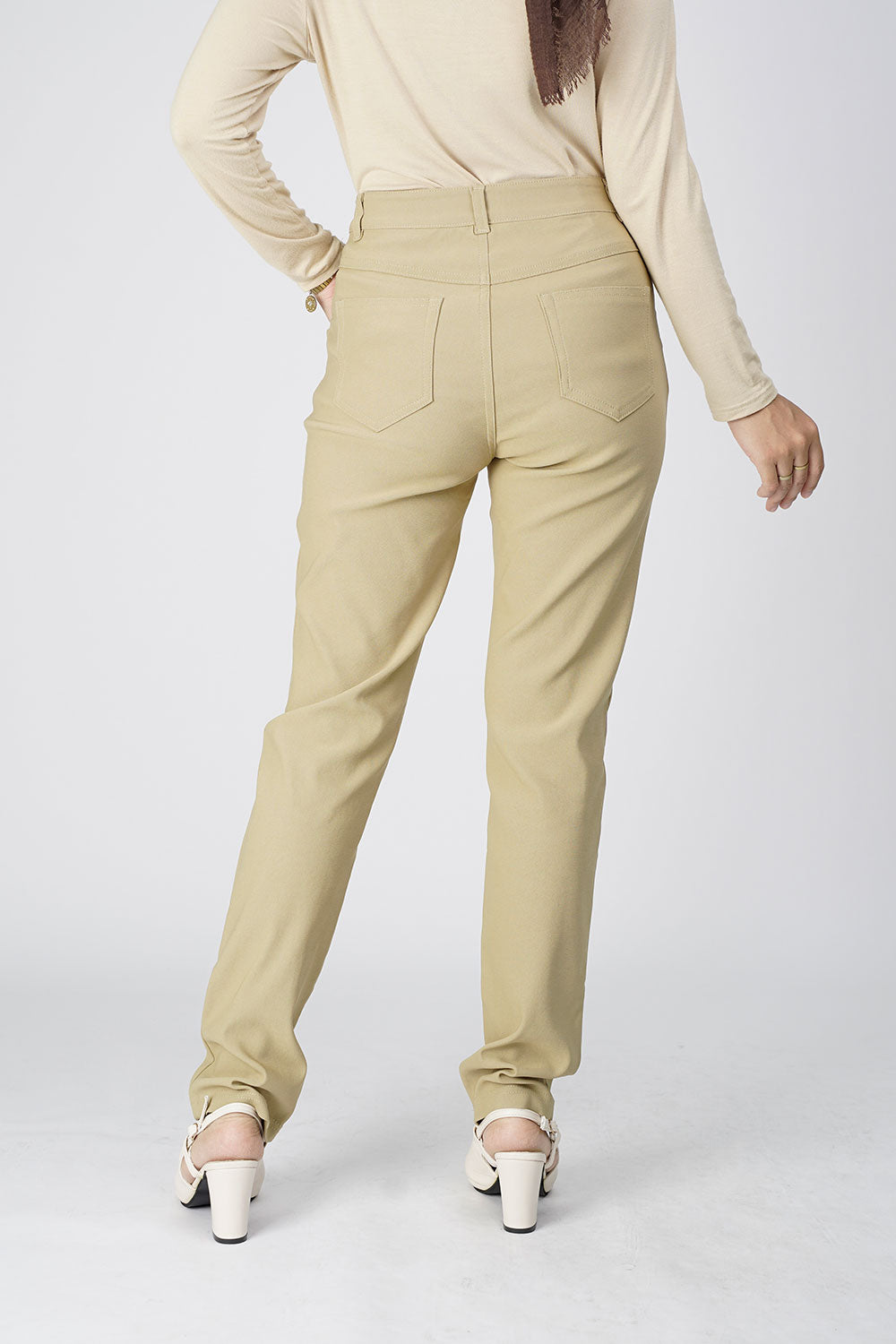 Rana Skinny Pants Khaki