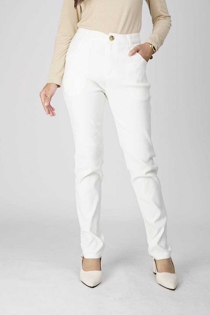 Rana Skinny Pants White