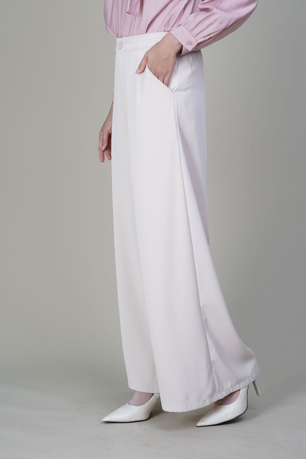 Misty Palazzo Pants Cream