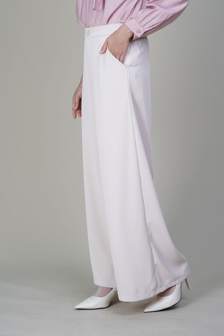 Misty Palazzo Pants Cream