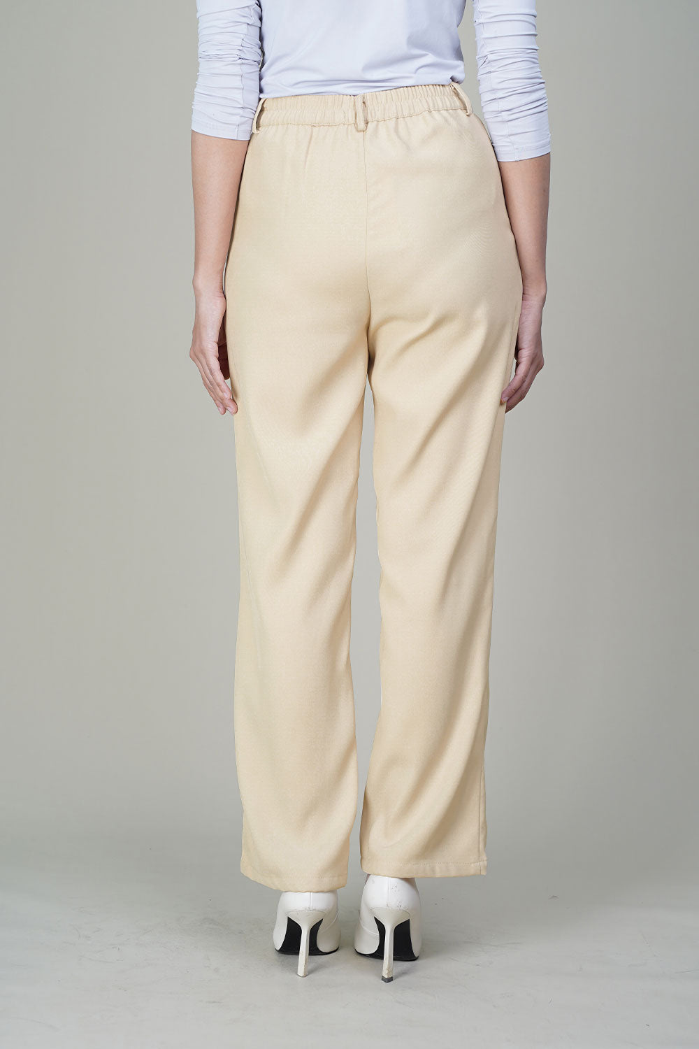 Tracy Straight Pants Beige