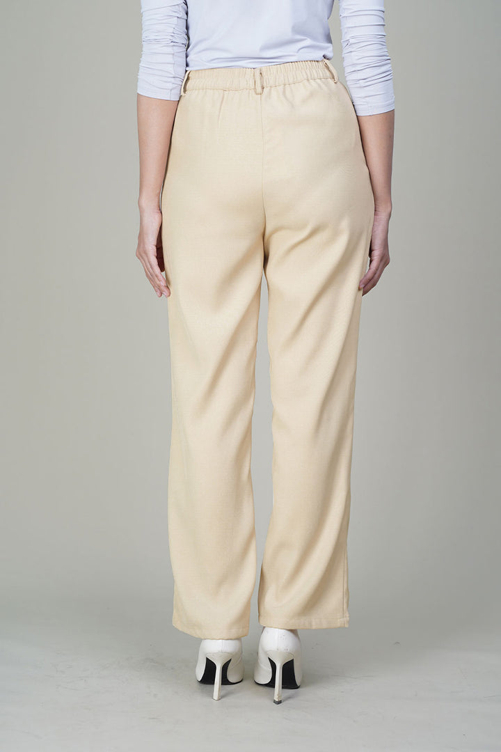 Tracy Straight Pants Beige