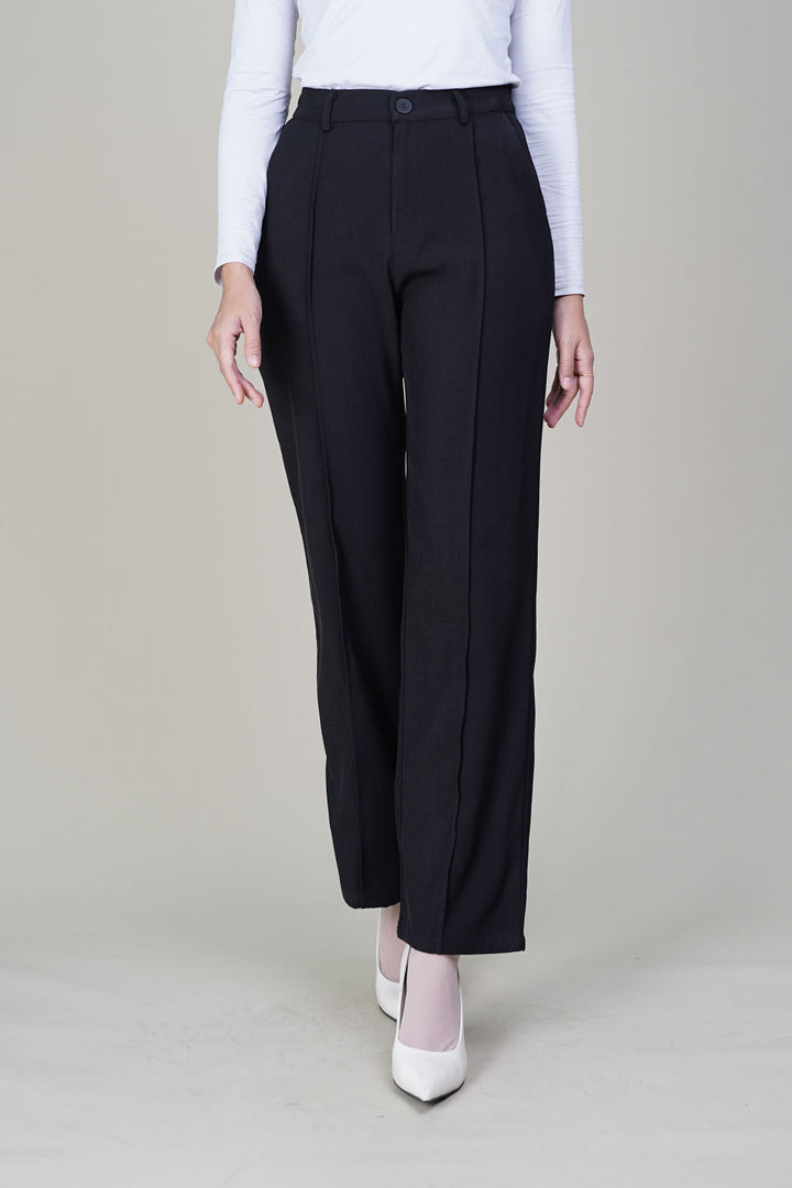 Tracy Straight Pants Black