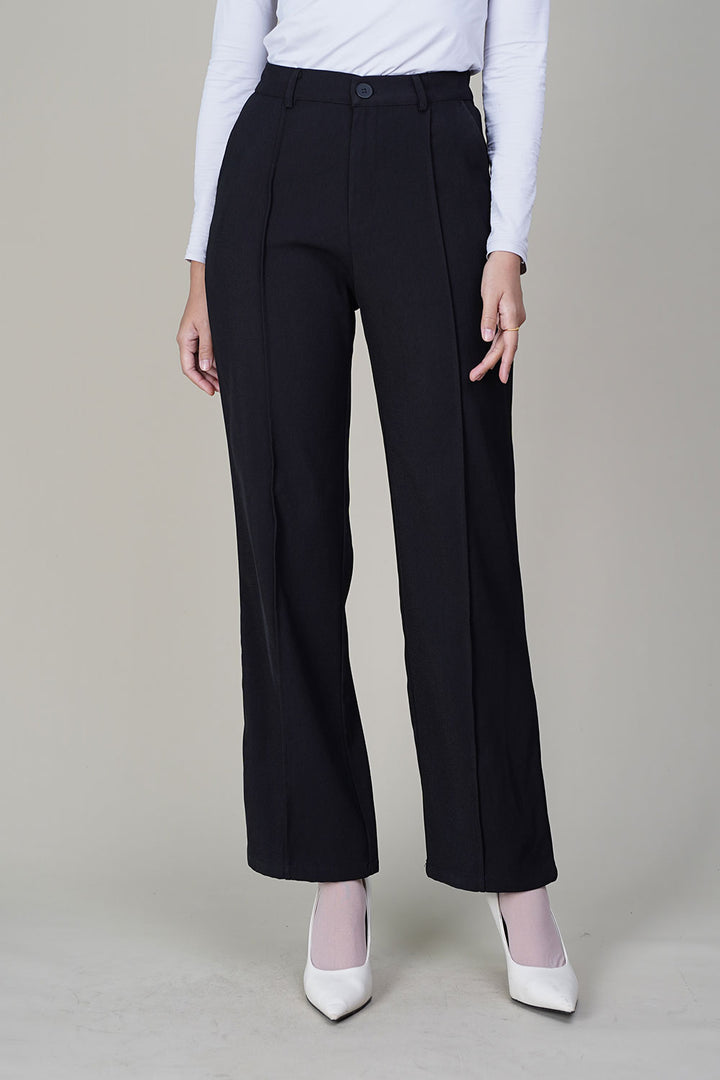 Tracy Straight Pants Black