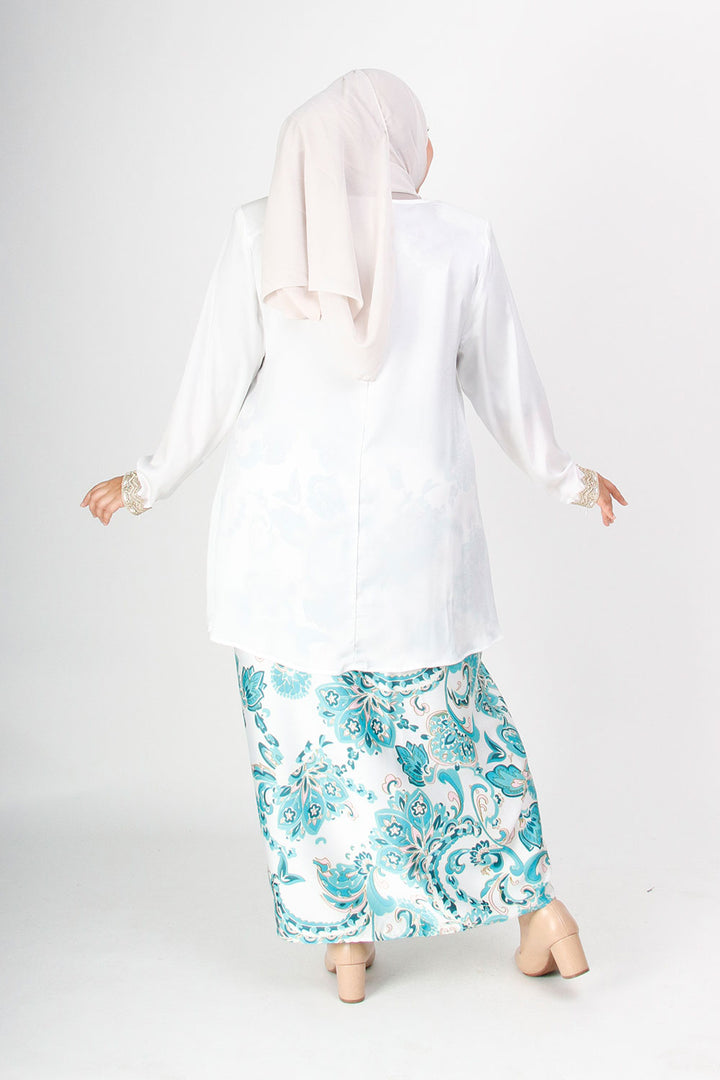 Tasnim Plus Kurung White