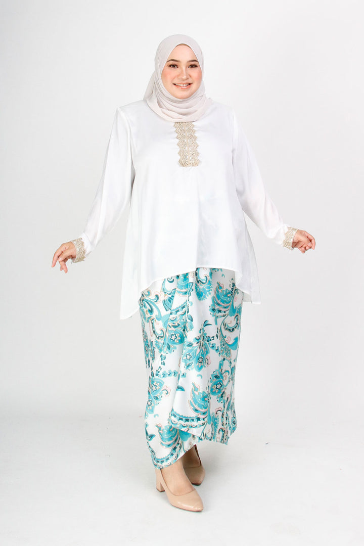 Tasnim Plus Kurung White