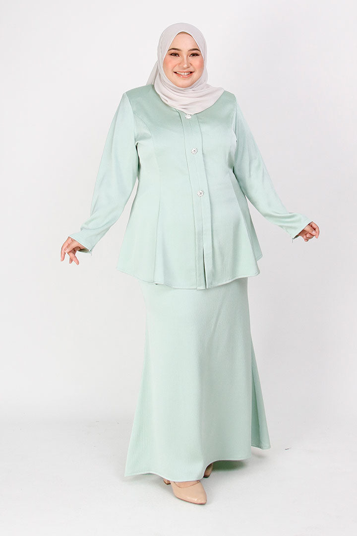 Puspita Plus Kebaya Dusty Green