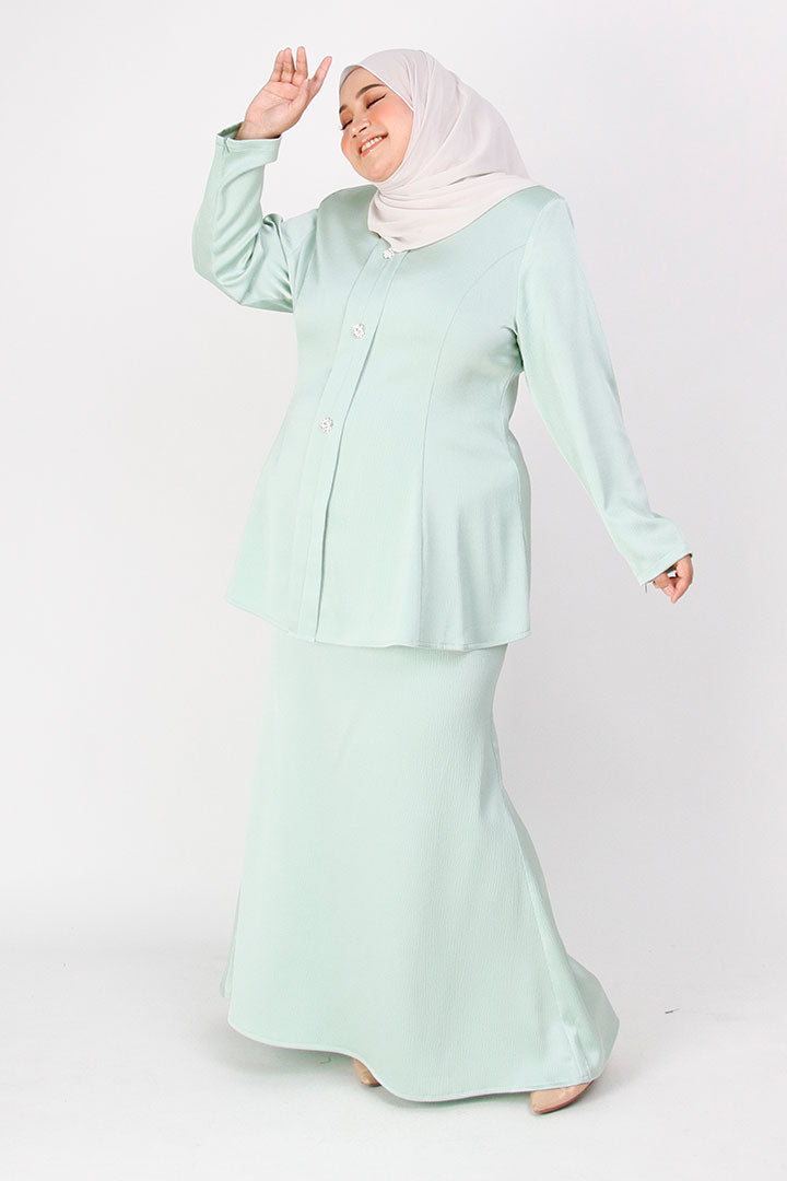 Puspita Plus Kebaya Dusty Green