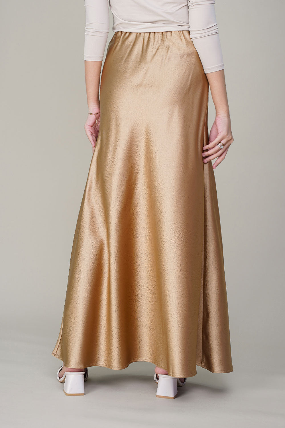 Julia Satin Skirt Coffee