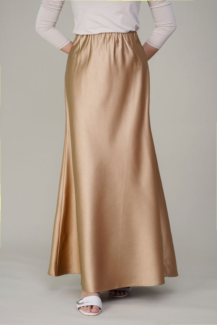 Julia Satin Skirt Coffee