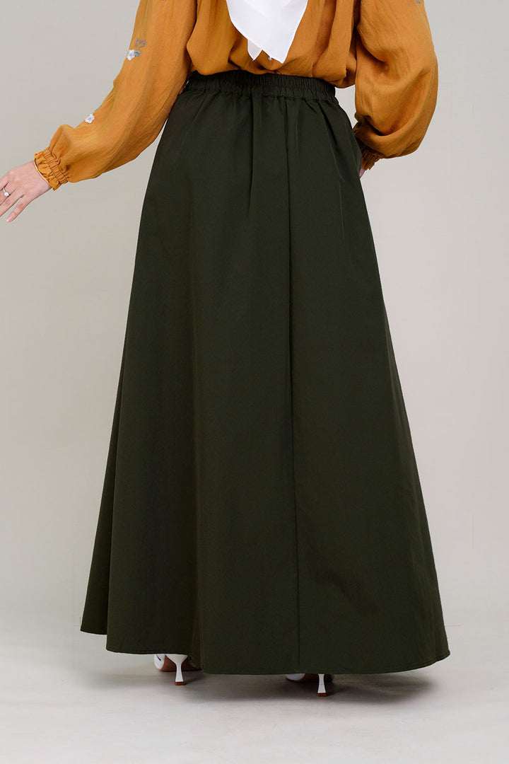 Adley Wide Skirt Green