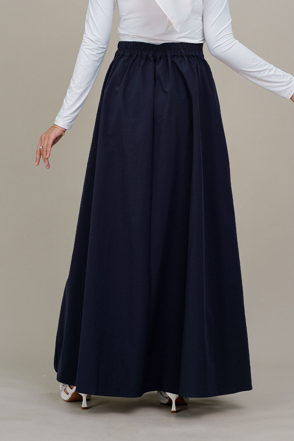 Adley Wide Skirt Navy