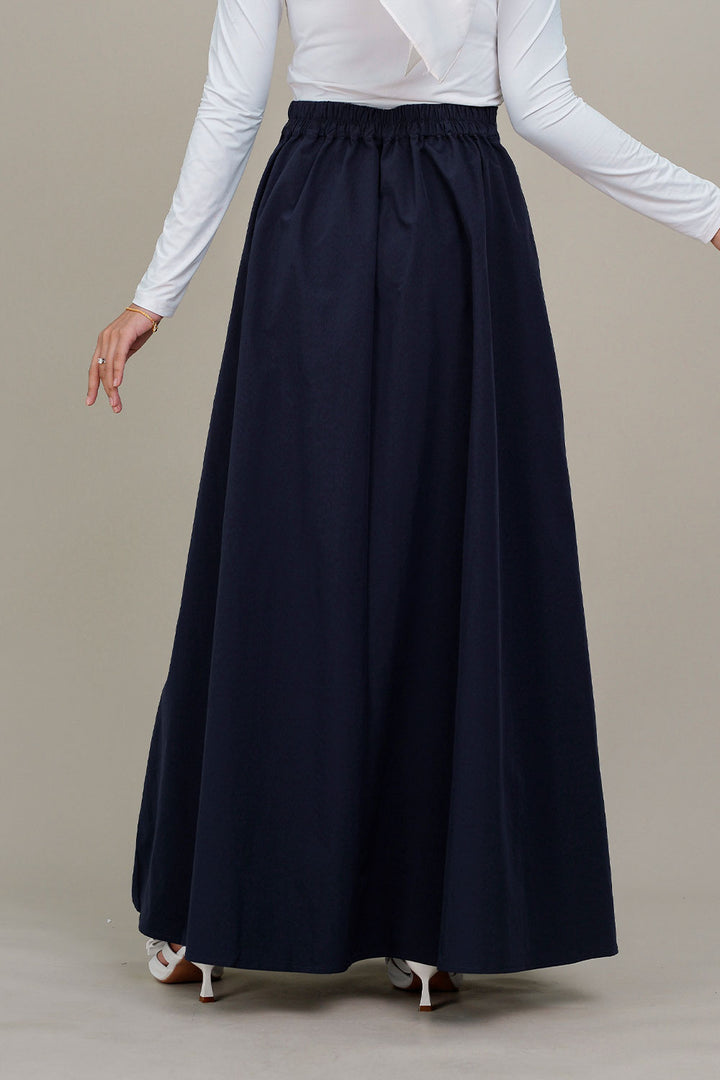 Adley Wide Skirt Navy