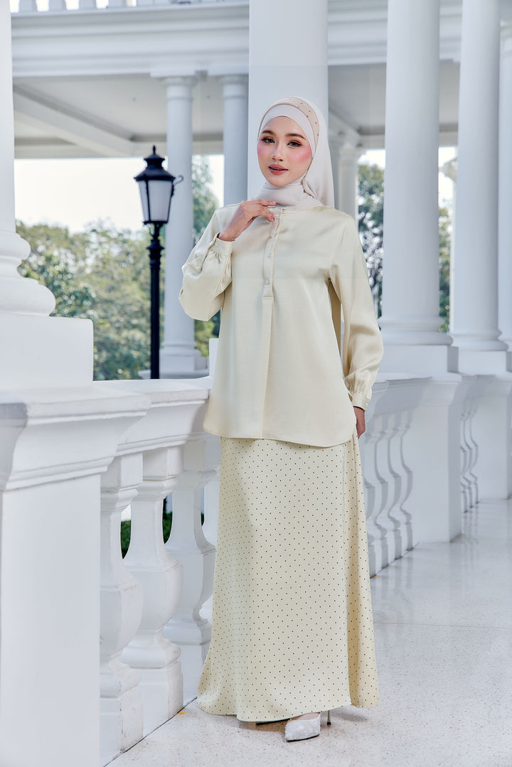 Wilda Crushed Satin Blouse