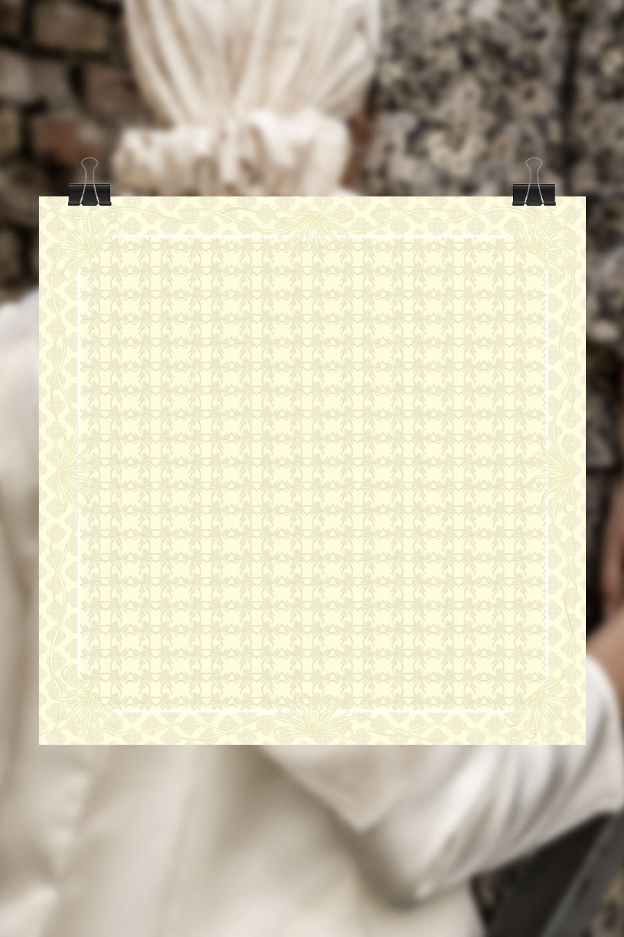 Khawlah Satin Printed Square Yellow
