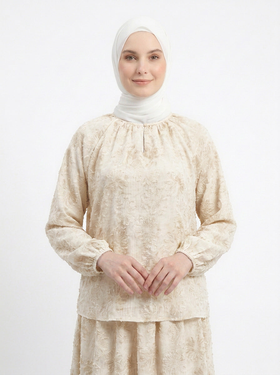 Erin Chiffon Embroidered Blouse