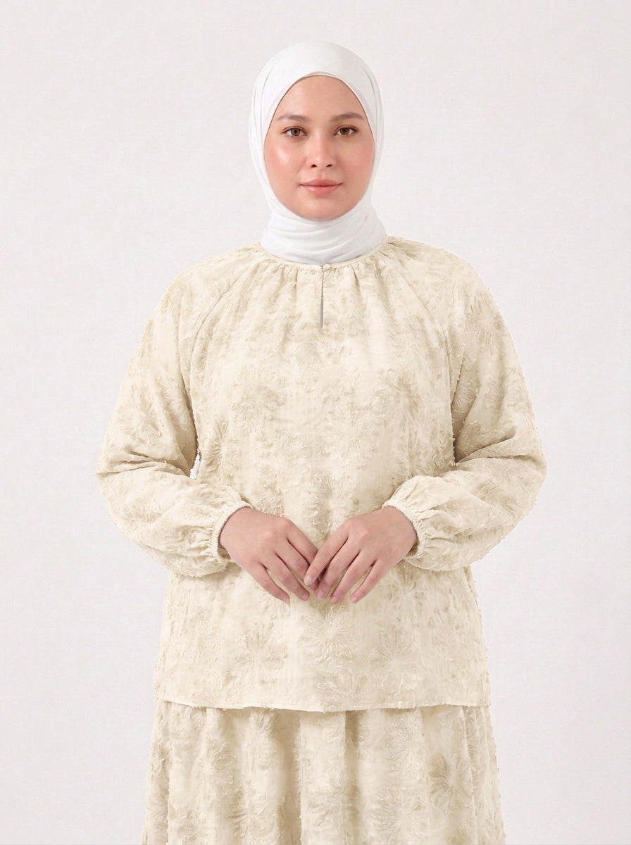 Erin Plus Chiffon Embroidered Blouse