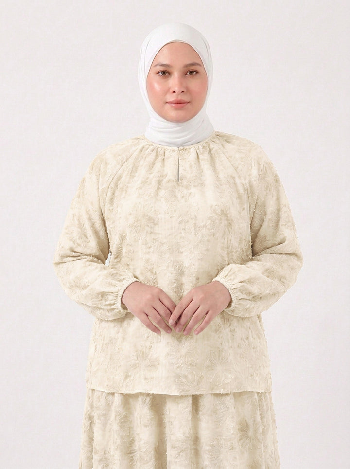 Erin Plus Chiffon Embroidered Blouse