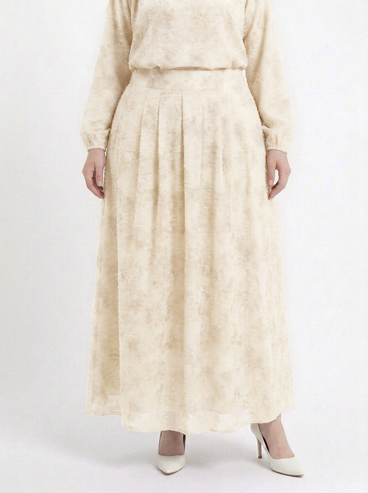 Erin Plus Chiffon Embroidered Skirt