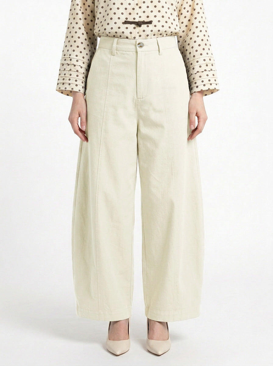 Lacy Cotton Twill Pants
