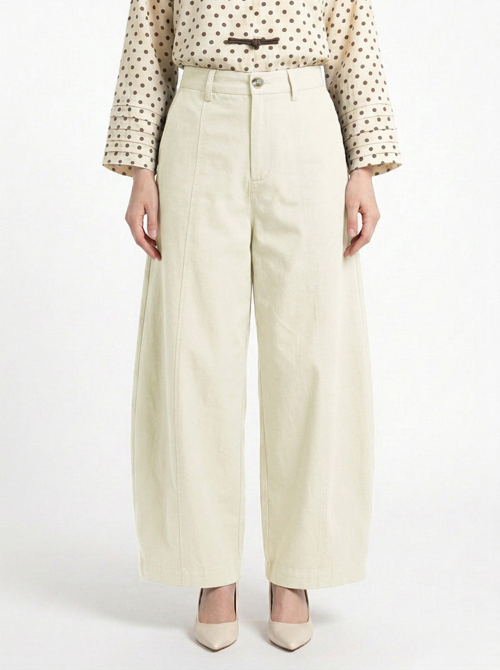 Lacy Cotton Twill Pants